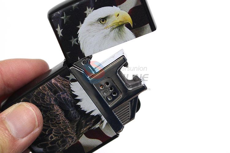 Great Eagle Printed Stainless Iron Lighters for Sale