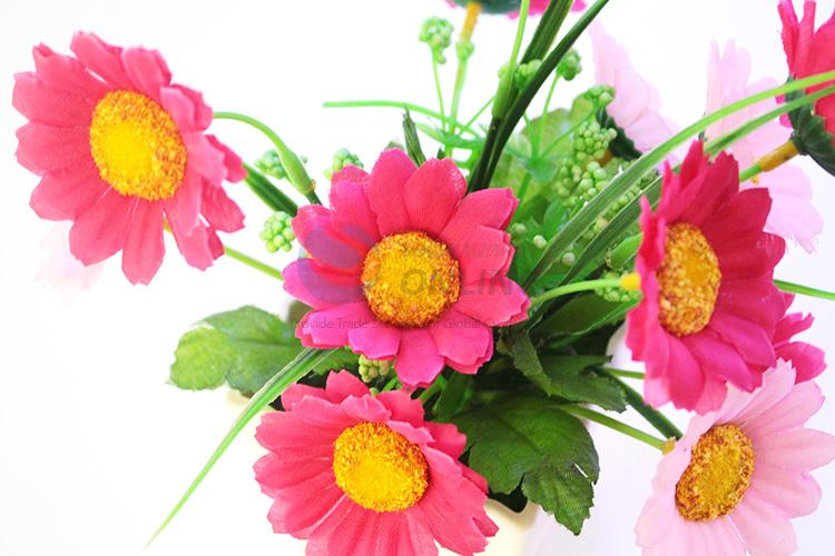 Fancy design new artificial chrysanthemum pot/fake potted plant