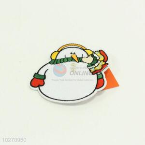 Cute high sales snowman shape cloth patch