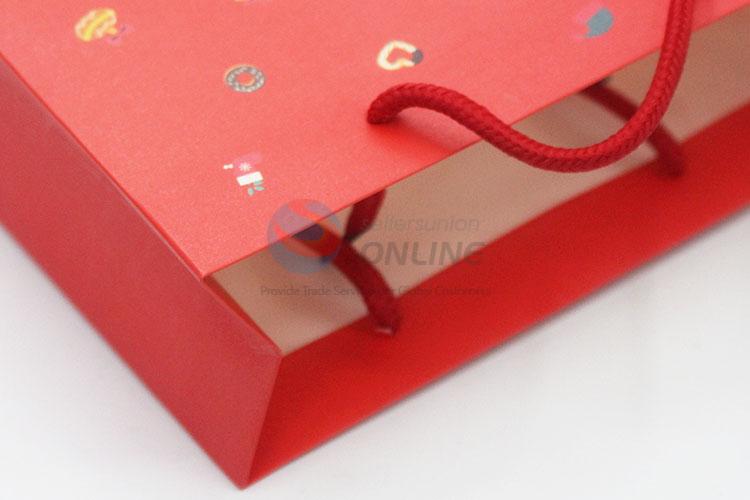 New style good cheap red Christmas gift bag