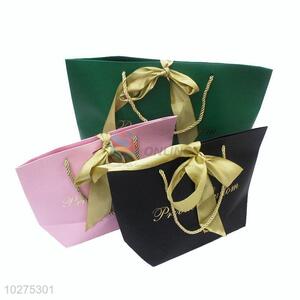 Cheap top quality best 3pcs green/black/pink gift bags