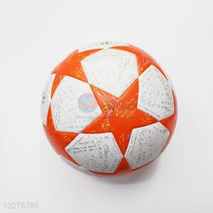 Cheap Price Machine Stitched PVC Football Soccer with Cloth Liner