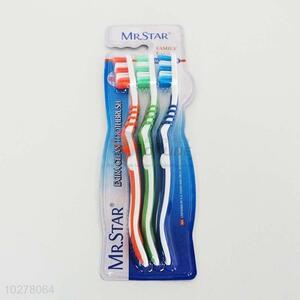 Best Quality 3 Pieces Adult Toothbrush Set Tooth Brush