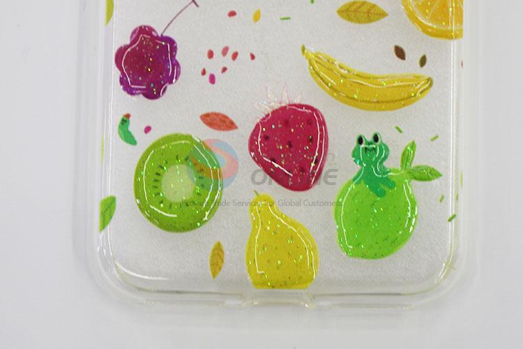 Latest Design Colorful Fruits Pattern Silicone Mobile Phone Shell for iphone