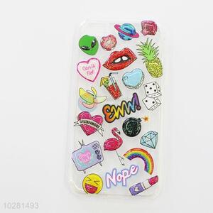 Attractive Colorful Pattern Silicone Mobile Phone Shell for iphone