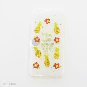 Simple Yellow Pineapple Design Silicone Mobile Phone Shell for iphone