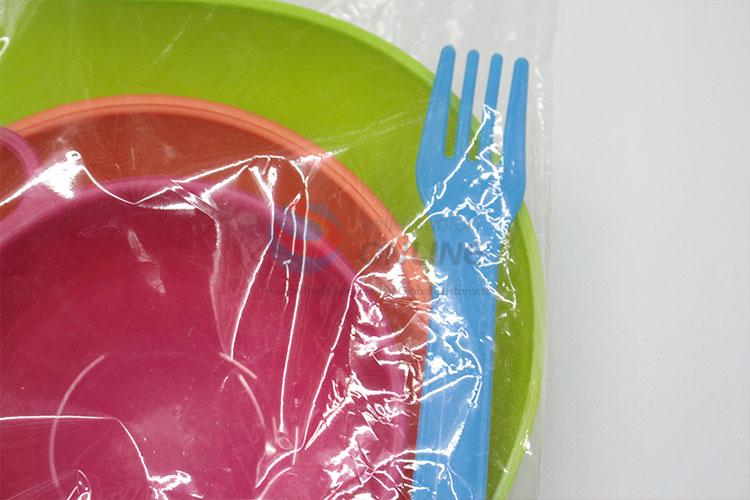 Factory Promotional Customized Plastic Children Tableware Dinner Set