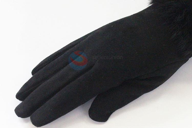 Top quality great black women glove