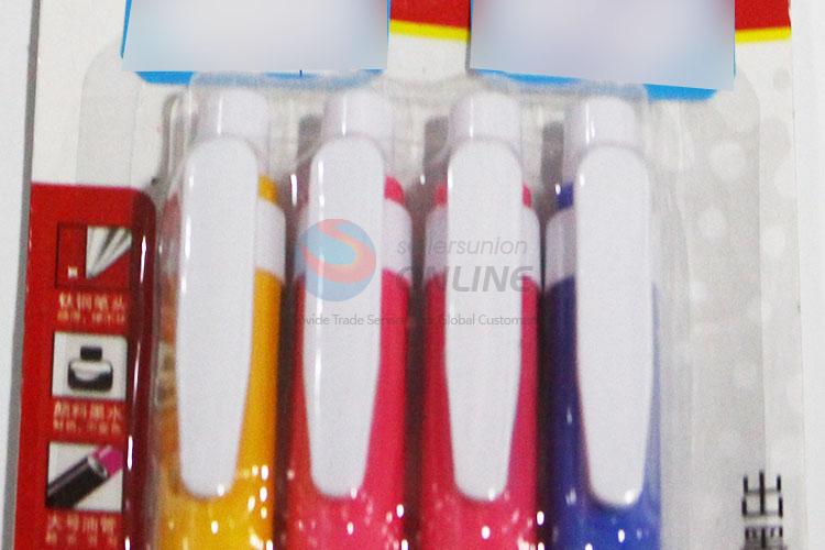 Wholesale Plastic 4 Ball-point Pens for Promotion
