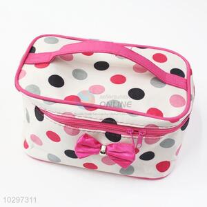 Dotted Make Up Bags Women Brush Necessaries Cosmetic Bag