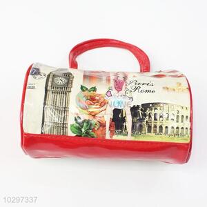 Wholesale Factory Supply Cylindrical Shaped Make up Organizer Bag