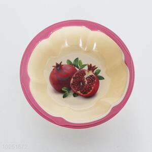 Hot sale fruit printing melamine bowl,20.5*5cm, 93G