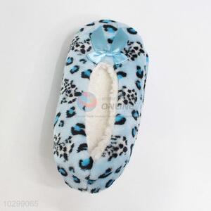 Wholesale bule leopard printed indoor ground sandals