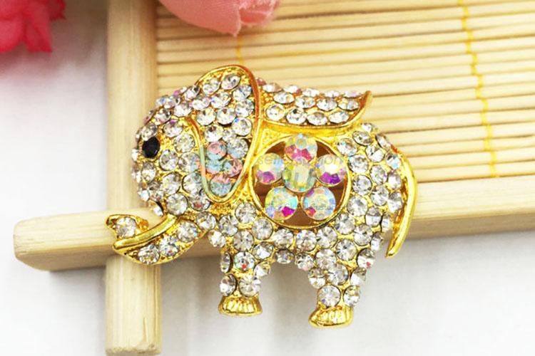 Kawaii Elephant Shaped Beautiful Women Rhinestone Brooch/Breastpin