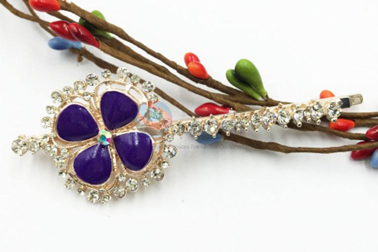 Cheap Price Hairpins for Ladies, Rhinestone Hair Barrettes