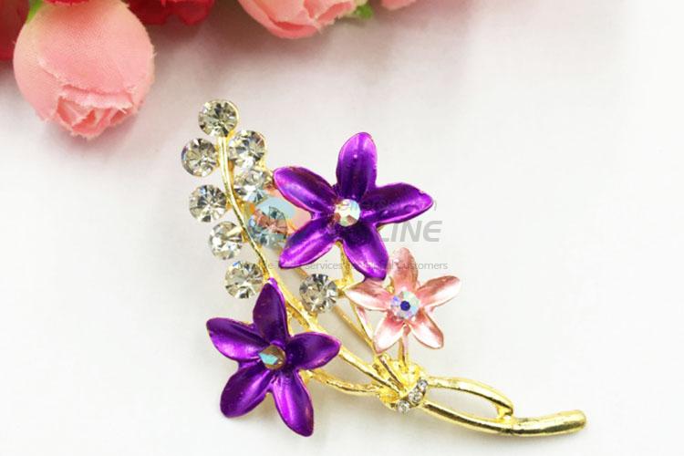 Latest Design Luxury Rhinestone Brooch for Ladies