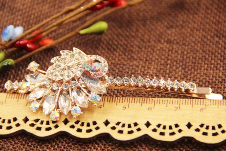 Latest Design Hairpins for Ladies, Rhinestone Hair Barrettes