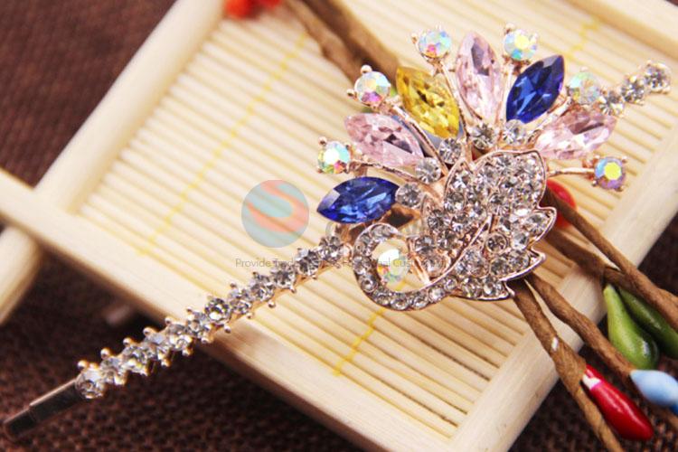 Latest Design Hairpins for Ladies, Rhinestone Hair Barrettes