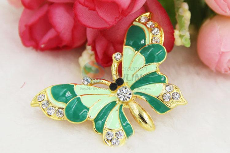 Promotional Gift Ladies Ornament Pin Brooch Breastpin in Butterfly Shape