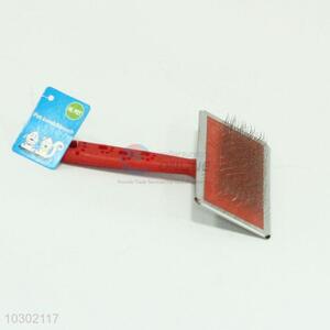 Best cool low price red steel wire pet brush