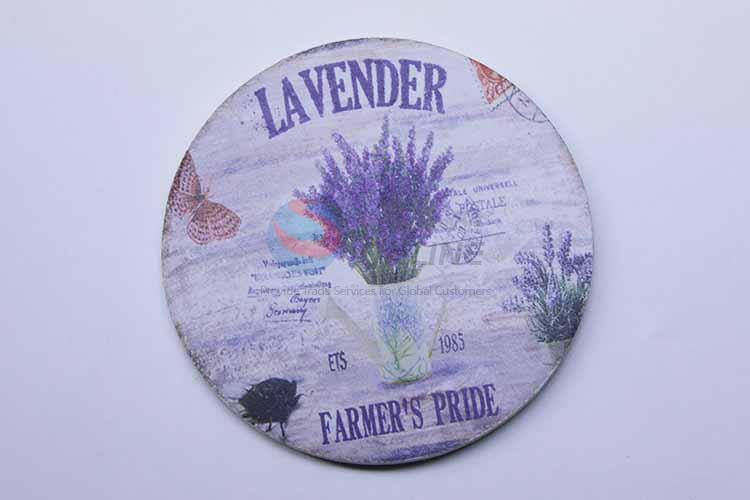 Lavender Pattern Round Cup Mat/Cup Coaster