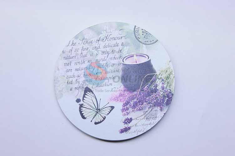 Butterfly Pattern Round Cup Mat/Cup Coaster