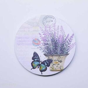 Lavender Pattern Round Cup Mat/Cup Coaster