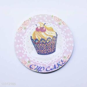 Cup Cake Pattern Round Cup Mat/Cup Coaster