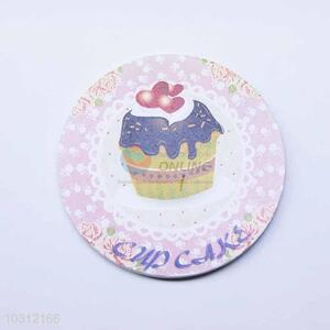 Cup Cake Pattern Round Cup Mat/Cup Coaster