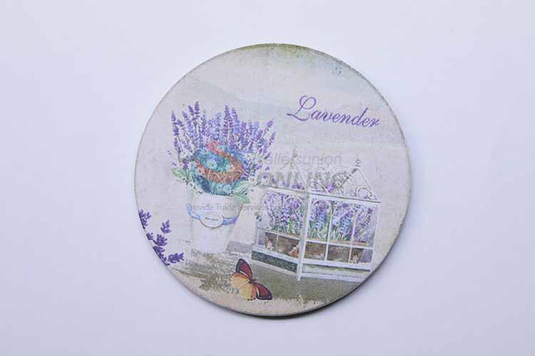 Lavender Pattern Round Cup Mat/Cup Coaster