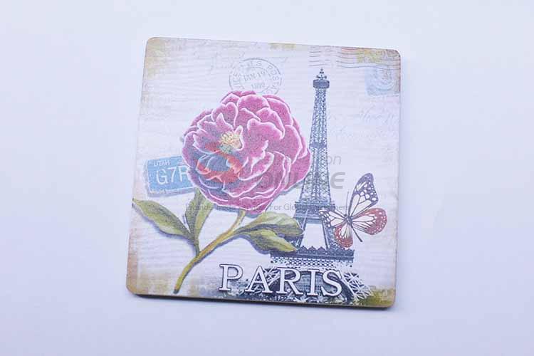 Rose Pattern Square Cup Mat/Cup Coaster