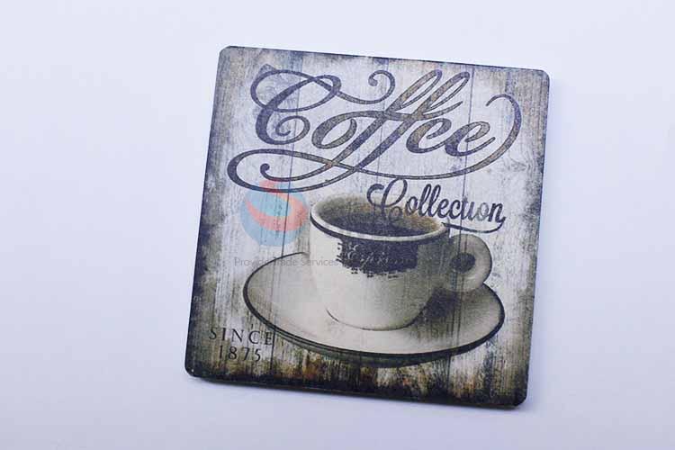 Coffee Pattern Square Cup Mat/Cup Coaster
