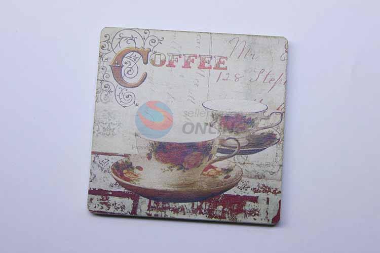 Coffee Pattern Square Cup Mat/Cup Coaster