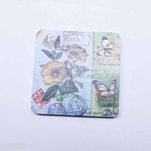 Flower Pattern Square Cup Mat/Cup Coaster