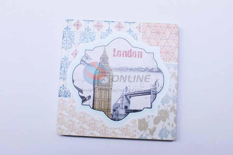 London Pattern Square Cup Mat/Cup Coaster