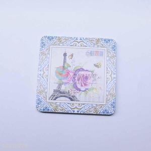 Flower Pattern Square Cup Mat/Cup Coaster