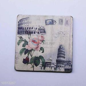 Flower Pattern Square Cup Mat/Cup Coaster