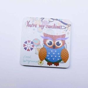 Cartoon Owl Pattern Square Cup Mat/Cup Coaster