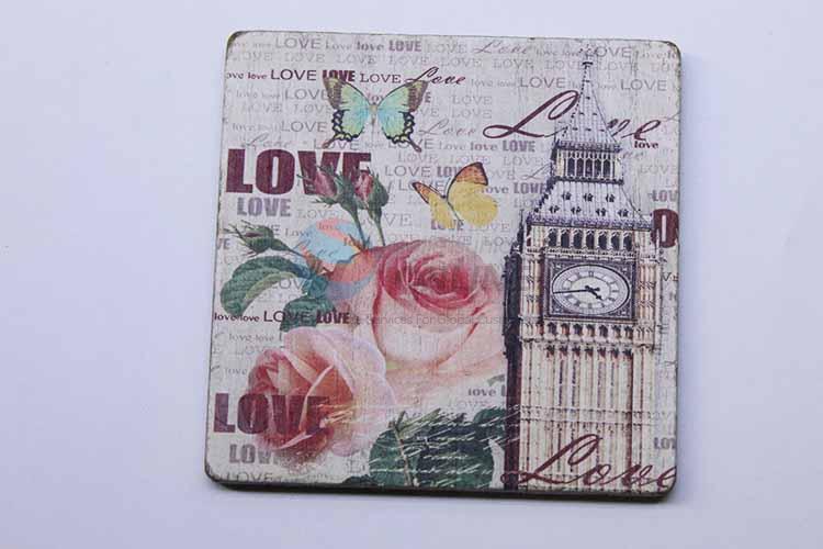 Big Ben Pattern Square Cup Mat/Cup Coaster