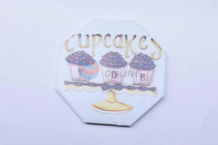 Cupcake Pattern Octagon Shaped Cup Mat/Cup Coaster