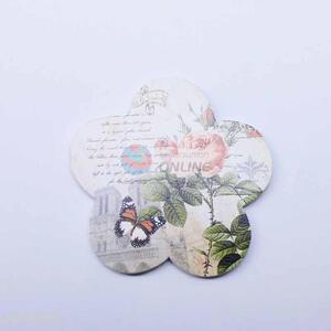 Flower Pattern Flower Shaped Cup Mat/Cup Coaster