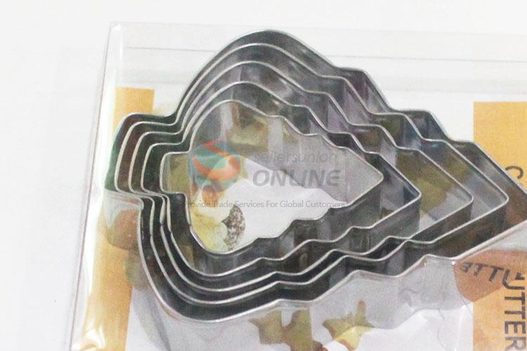 Cheap good quality tree shape 5pcs biscuit moulds