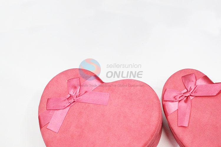 Pink Cardboard Gift Box Heart Shape Paper Gift Box