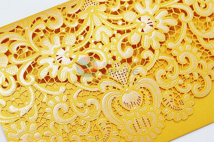 Fashion Style Laser Cut Hollow Wedding Invitation Card