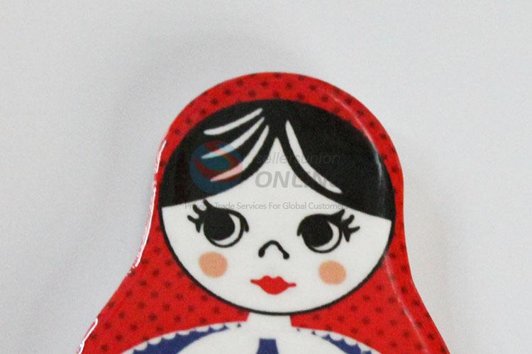 Fashion style ceramic fridge magnet 