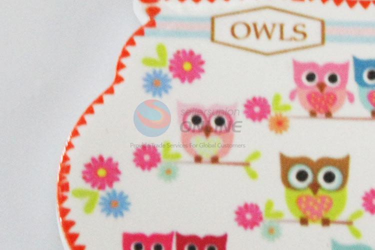 Top quality low price owl shaped fridge magnet 