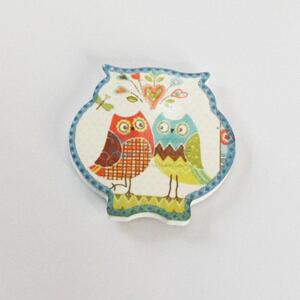 Newest cheap owl shaped fridge magnet 