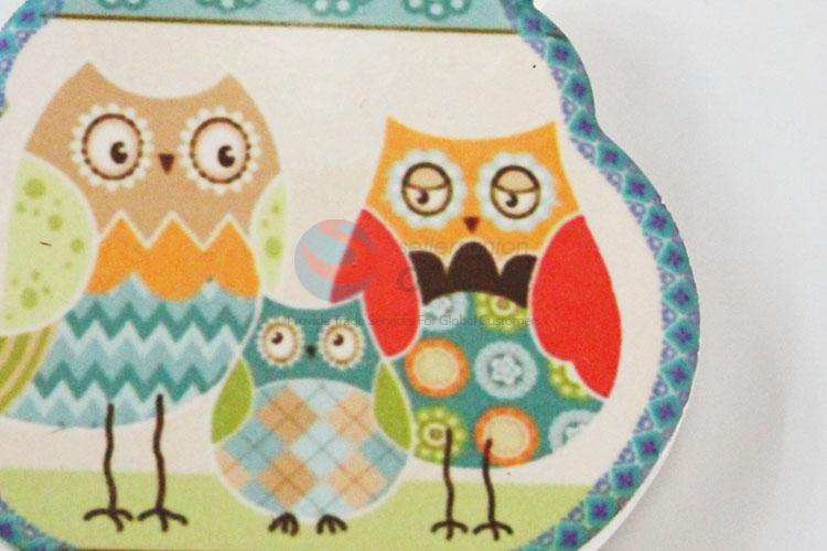 Cute design owl shaped fridge magnet 