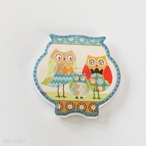 Cute design owl shaped fridge magnet 