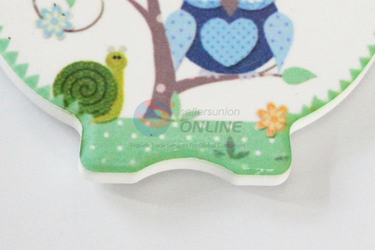 Hot sale lovely owl shaped fridge magnet 